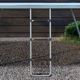 Échelle de trampoline ajustable 2/3 marches — acier galvanisé