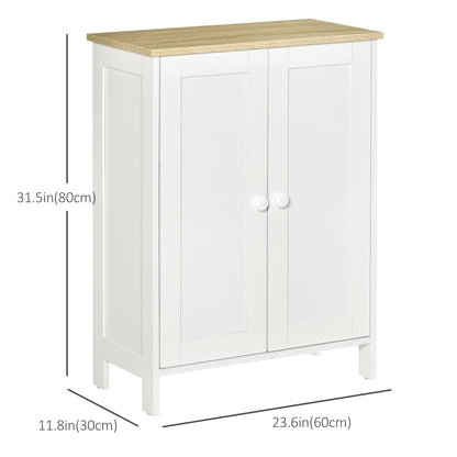 Armoire de rangement avec portes et tablettes réglables