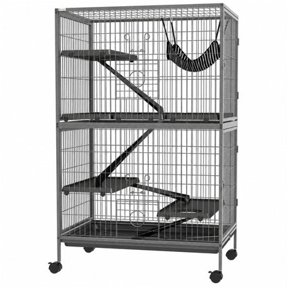 Cage pour petits animaux à roulettes sur 5 niveaux