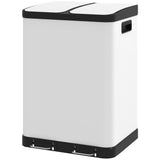 Poubelle de cuisine double à pédale 60 L