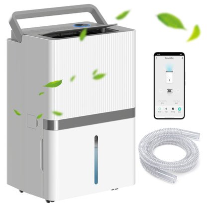 Déshumidificateur intelligent 100 pintes WiFi grande superficie