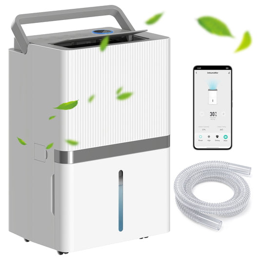 Déshumidificateur intelligent 100 pintes WiFi grande superficie