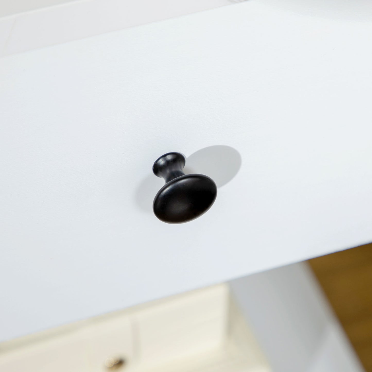 Tables de chevet 2 tiroirs et tablette inférieure — ensemble de 2