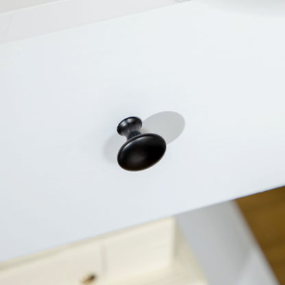Tables de chevet 2 tiroirs et tablette inférieure — ensemble de 2