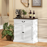 Buffet de cuisine style champêtre en bois d'ingénierie