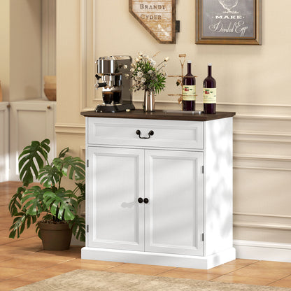 Buffet de cuisine style champêtre en bois d'ingénierie