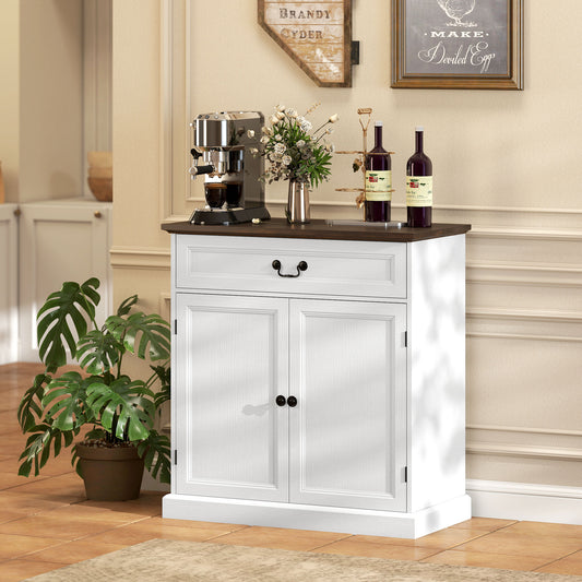 Buffet de cuisine style champêtre en bois d'ingénierie