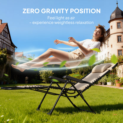 Chaise longue zéro gravité 5 positions pliante
