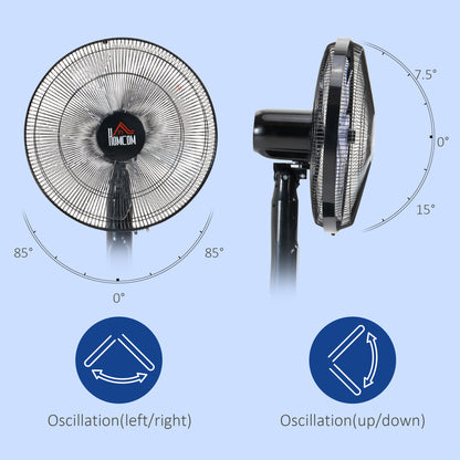 Ventilateur sur pied avec télécommande hauteur réglable