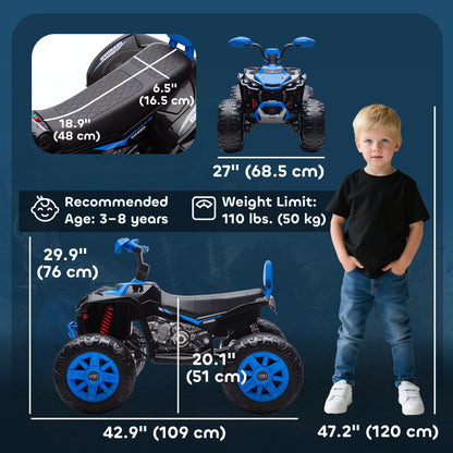 VTT électrique 24V tout-terrain pour enfants à 2 places