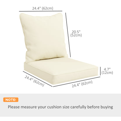 Coussins de chaise de patio ensemble de 2