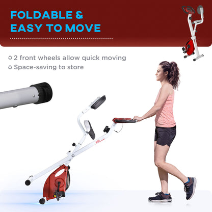 Vélo d'exercice stationnaire pliable à résistance magnétique