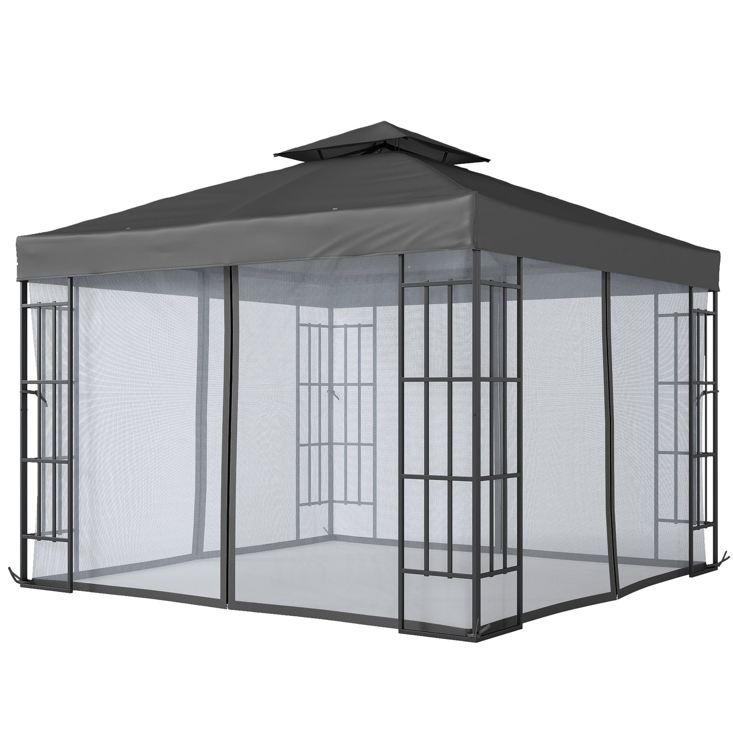 Gazébo de jardin 10x10 pieds avec moustiquaire
