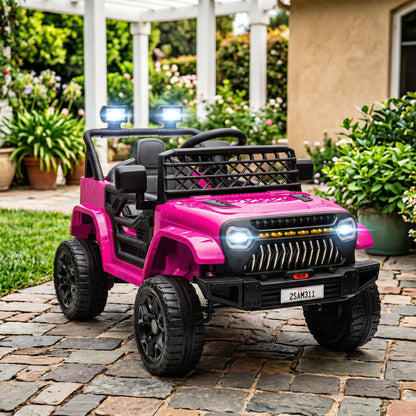 Camion électrique 12V télécommandé pour enfants avec suspension