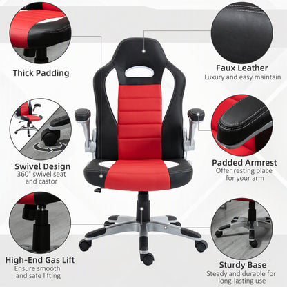 Chaise de bureau ergonomique de style course
