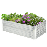 Jardinière surélevée acier galvanisé avec tiges renforcées 180cm