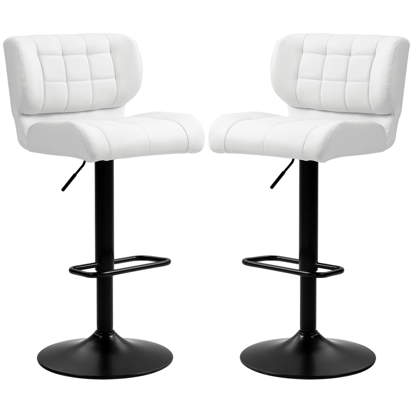 Tabourets de bar pivotants ajustables ensemble de 2