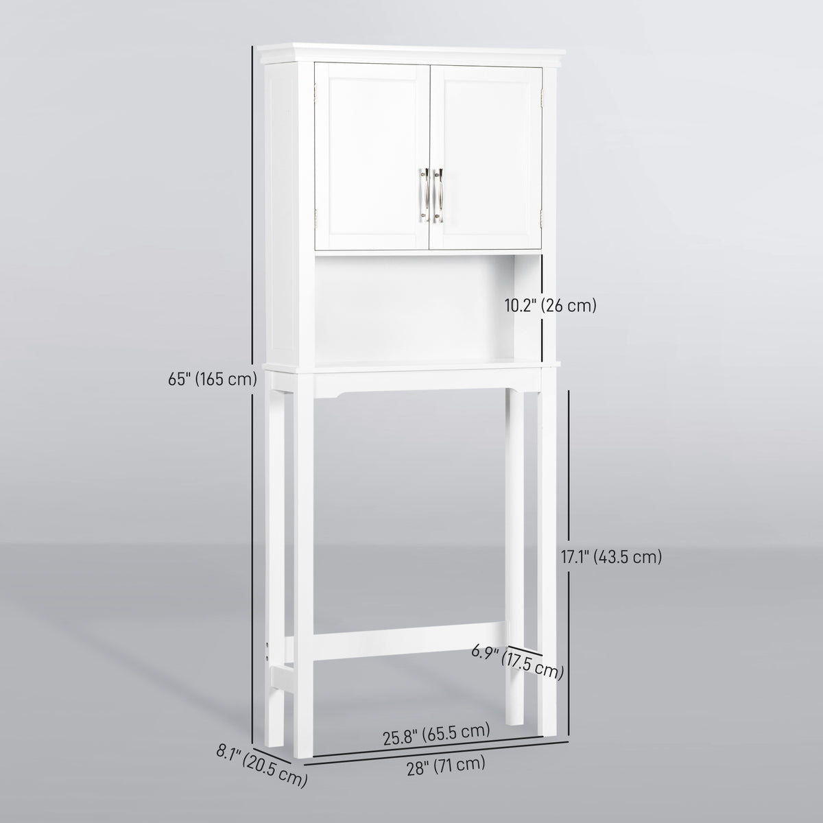 Meuble de rangement pour toilette en bois d'ingénierie