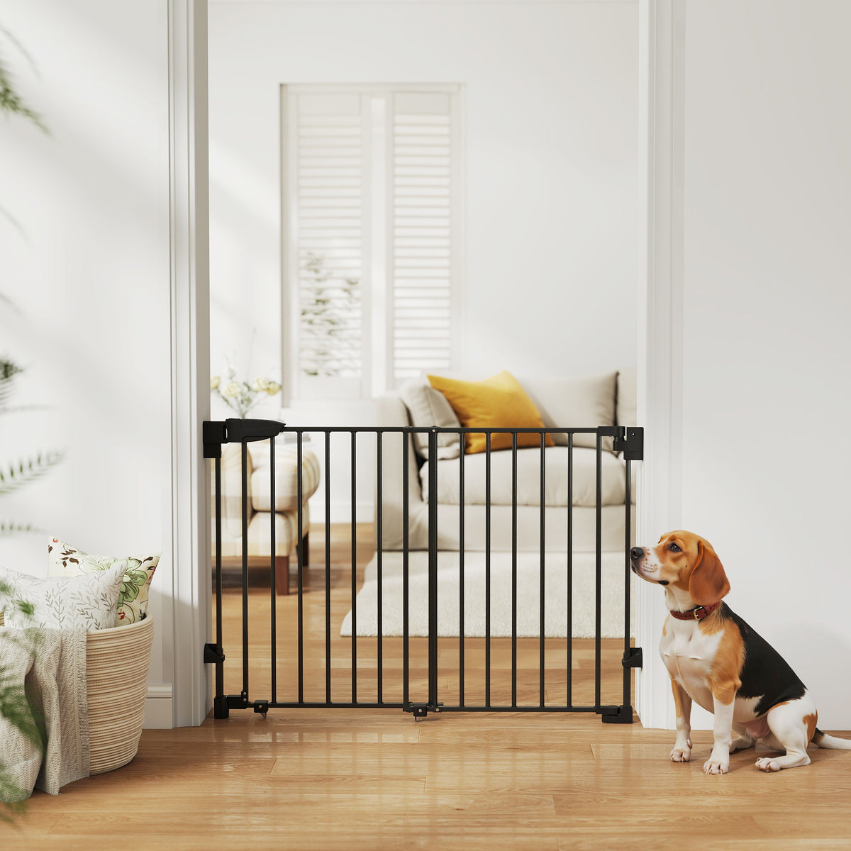 Barrière pour chien ajustable sans seuil