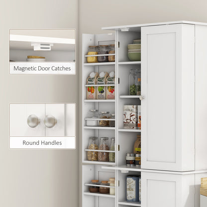 Armoire de cuisine 8 tablettes 4 portes