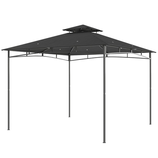 Gazebo de jardin double toit 3 m x 3 m