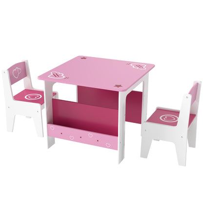 Ensemble table et chaises pour enfants — Lot de 3