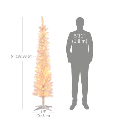 Arbre de Noel artificiel mince preillumine lumieres LED