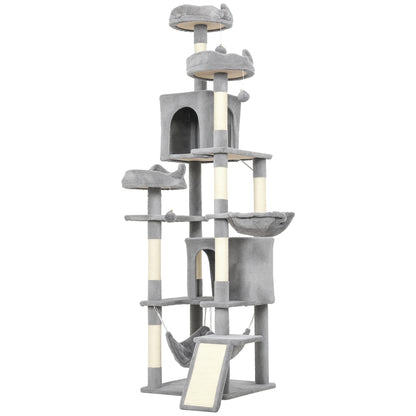 Arbre à chat multi-niveaux 192 cm avec 8 griffoirs