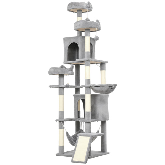 Arbre à chat multi-niveaux 192 cm avec 8 griffoirs