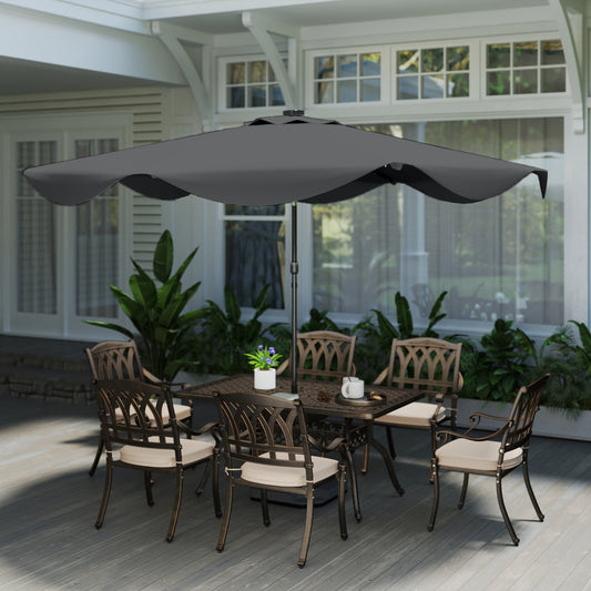 Parasol de patio solaire LED inclinable 10 x 10 pi
