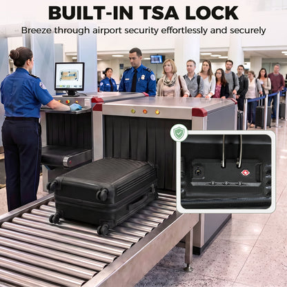 Ensemble bagages 3 pièces extensible avec serrure TSA