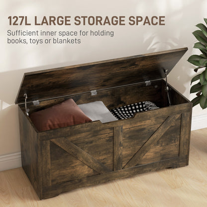 Coffre de rangement avec charnières de sécurité 127 L