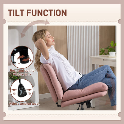Chaise de bureau sans accoudoirs croisillons réglable pivotante