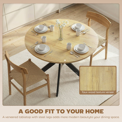 Table à manger ronde contemporaine 100 cm en bois