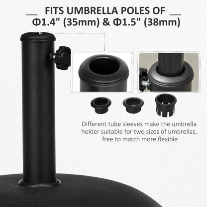 Socle de parasol en ciment rond 20 kg résistant