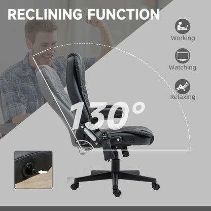 Chaise de bureau massante chauffante inclinable haute