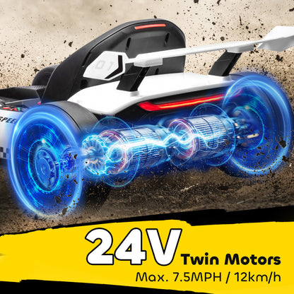 Kart électrique enfant 24V avec siège ajustable