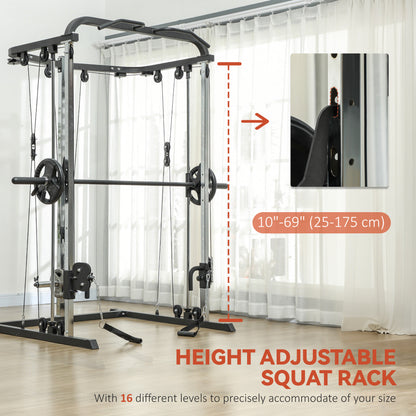Machine Smith multifonction rack de squat et poulie