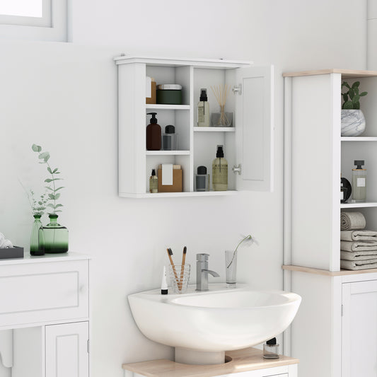Armoire murale de salle de bain avec étagères