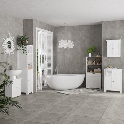 Meuble-lavabo sous évier avec 2 portes et tablette