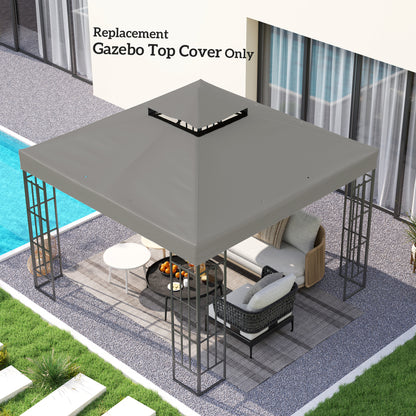 Toile de remplacement gazebo 2 niveaux 3 x 3 m