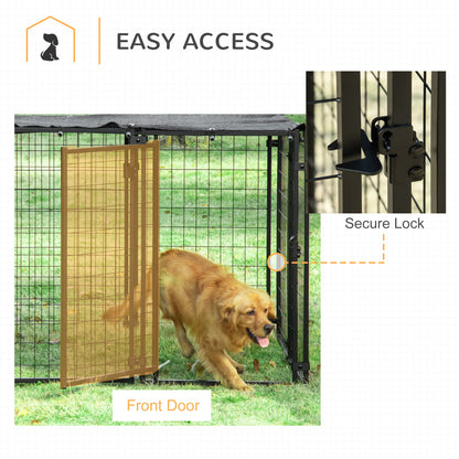 Enclos extérieur pour chien verrouillable