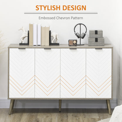 Bahut buffet moderne portes et tablettes ajustables