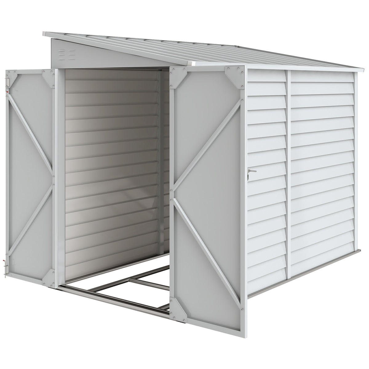 Abri de rangement acier galvanisé 4,6 x 9 pi