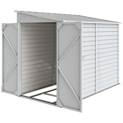 Abri de rangement acier galvanisé 4,6 x 9 pi