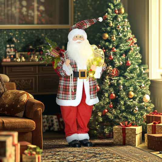 Père Noël animé chantant dansant 120cm