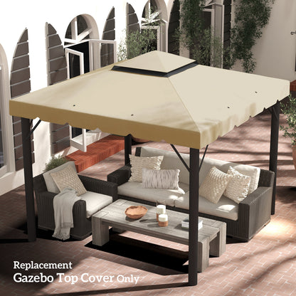 Toile de remplacement pour gazebo double toit ventilé 3 x 3 m