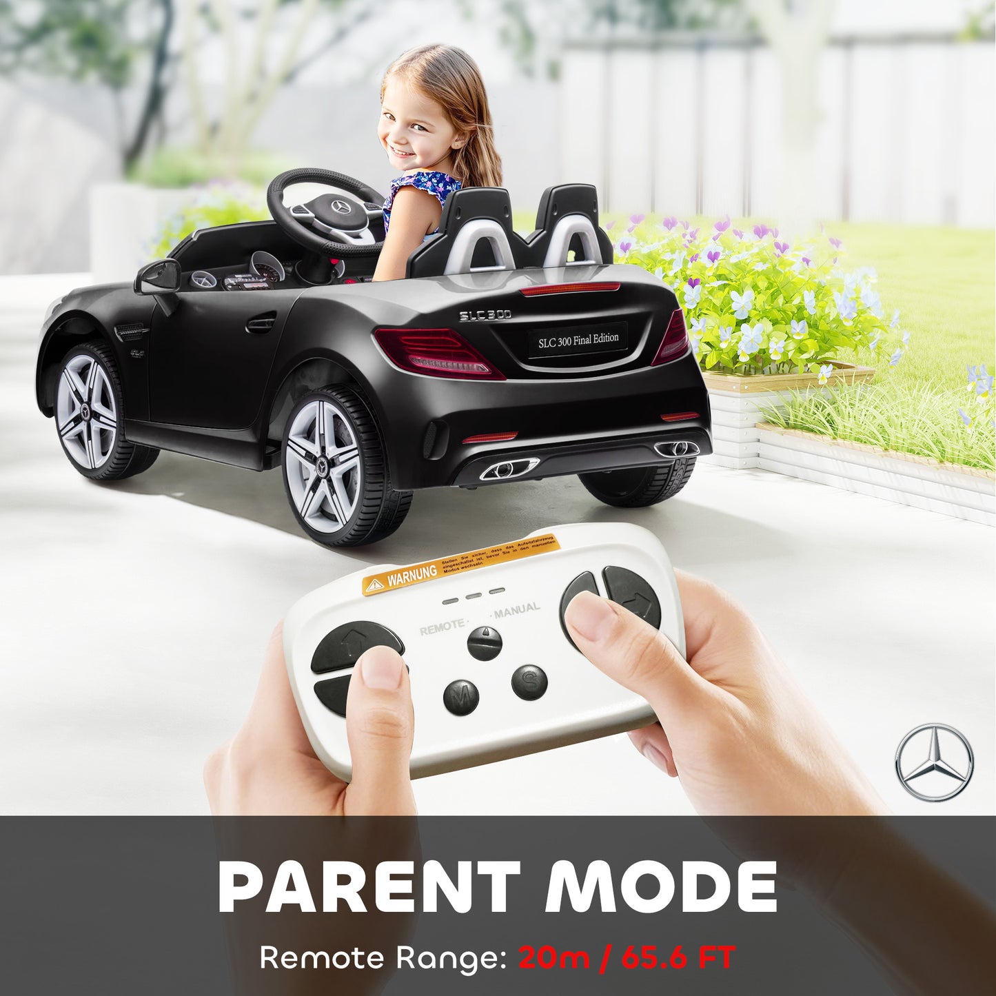 Voiture électrique enfant télécommande parentale double moteur 3-6 ans