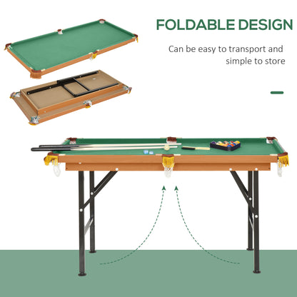 Mini table de billard pliable avec accessoires complets