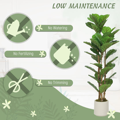 Faux figuier lyre artificiel branches ajustables